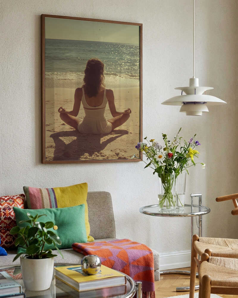 Serene Beach Meditation