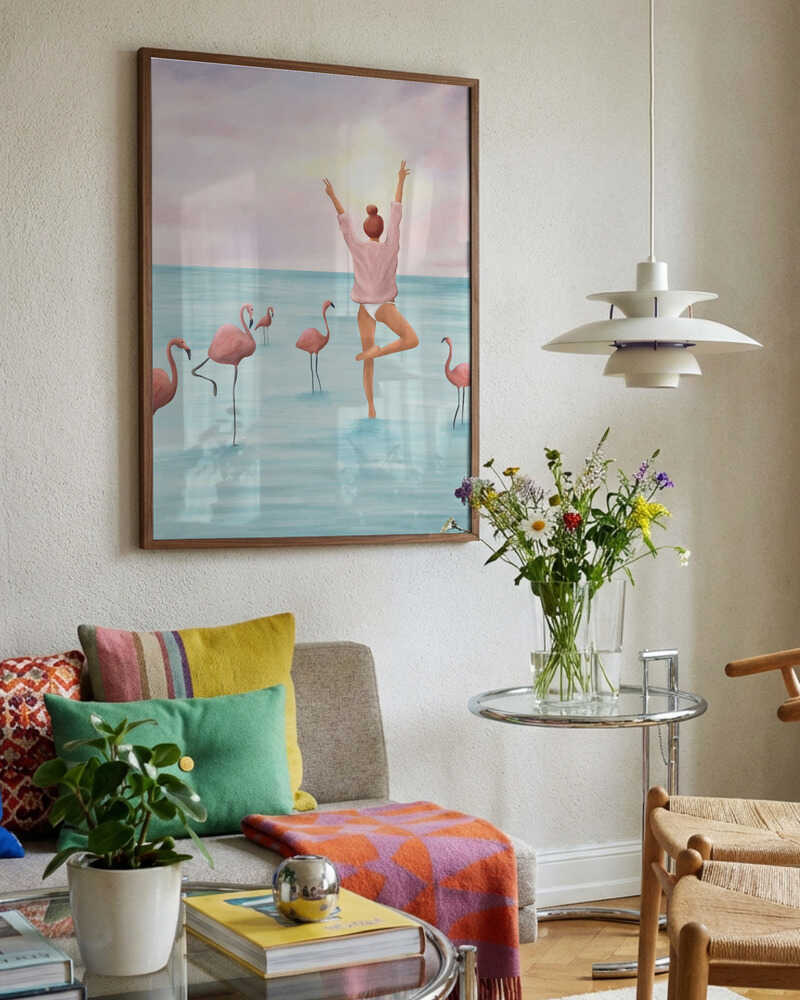 Tropical Flamingo Woman