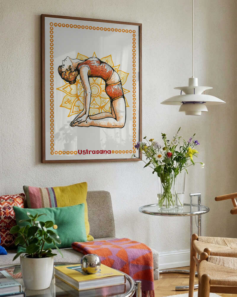 Camel Pose Yoga Mandala