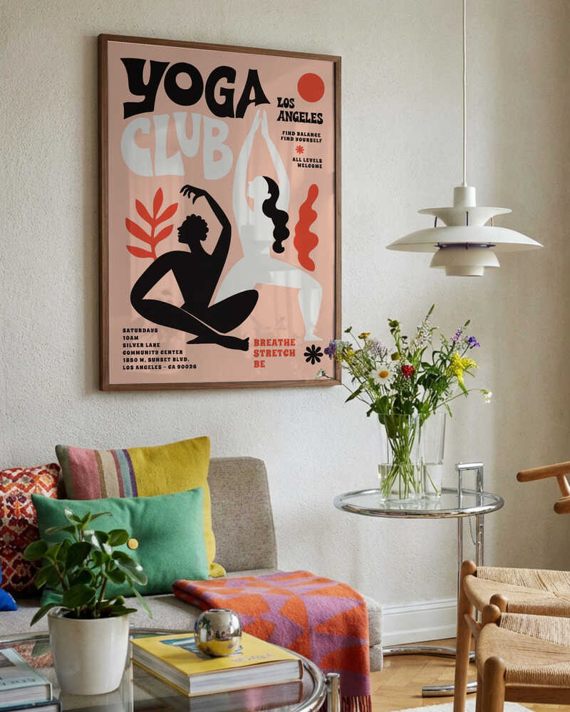 Abstract Yoga Flow. Yoga Club