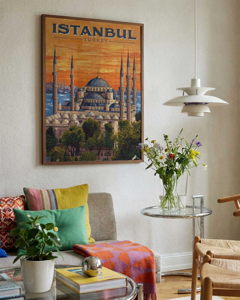 Istanbul Blue Mosque Sunset