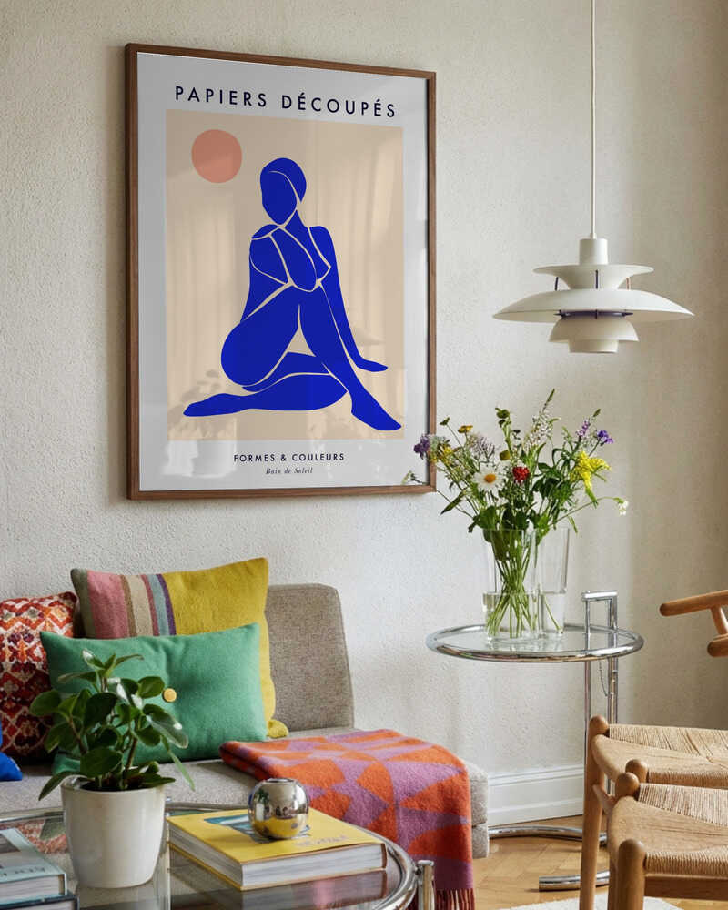 Blue Serene Figure
