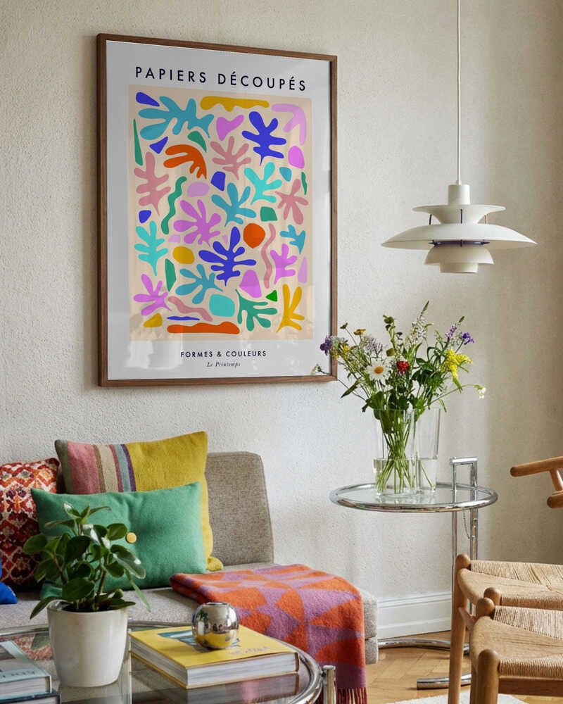 Vibrant Cutout Shapes