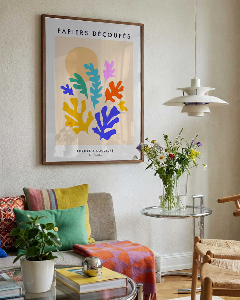 Colorful Cutout Leaves