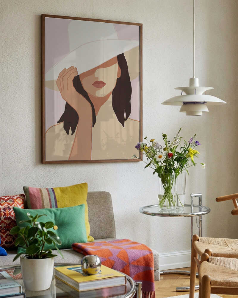 Shaded Beauty In Hat
