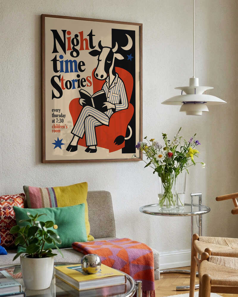 Nighttime Story Cow