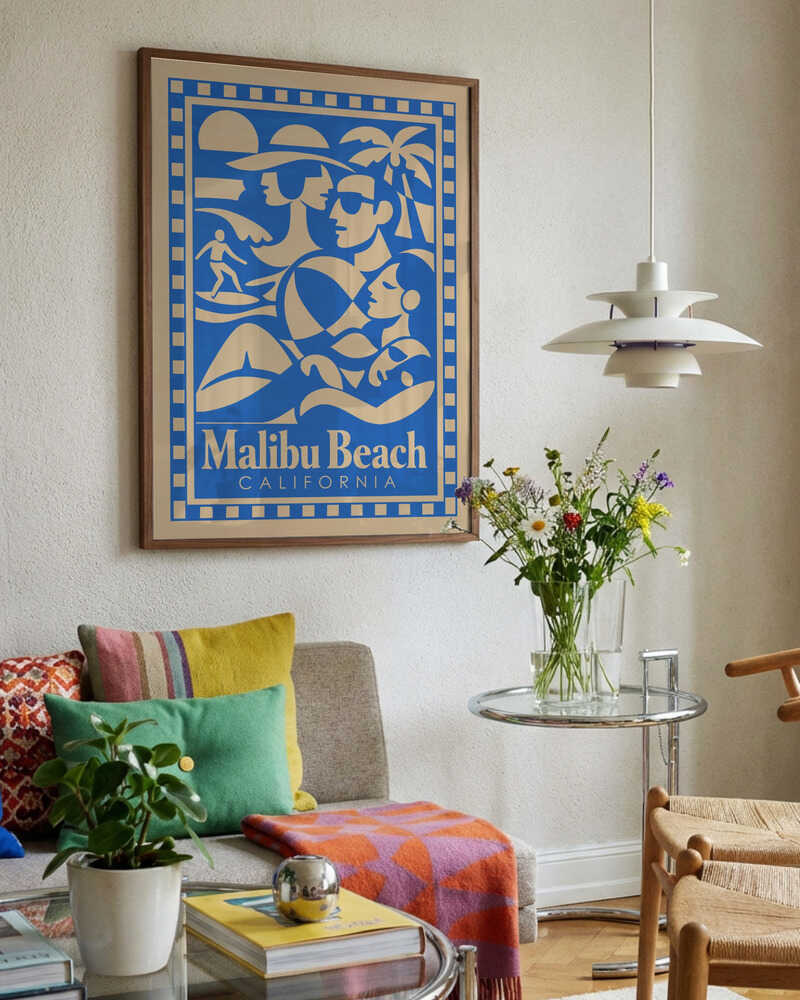 Retro Malibu Beach