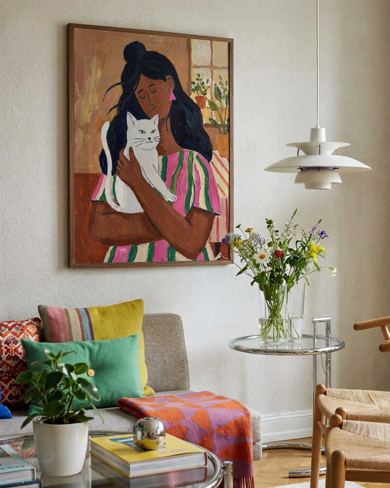 Cozy Cat Embrace
