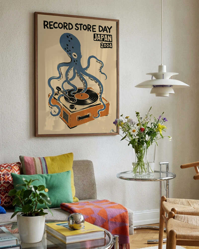 Retro Octopus DJ