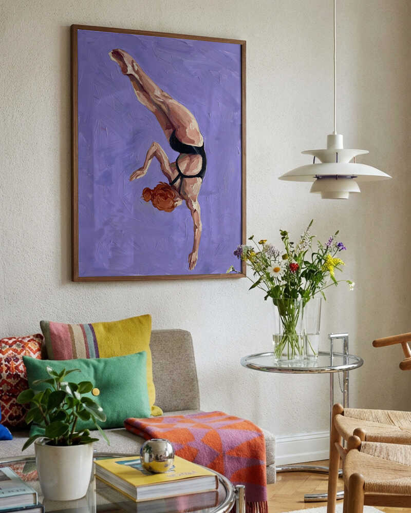 Graceful Purple Dive