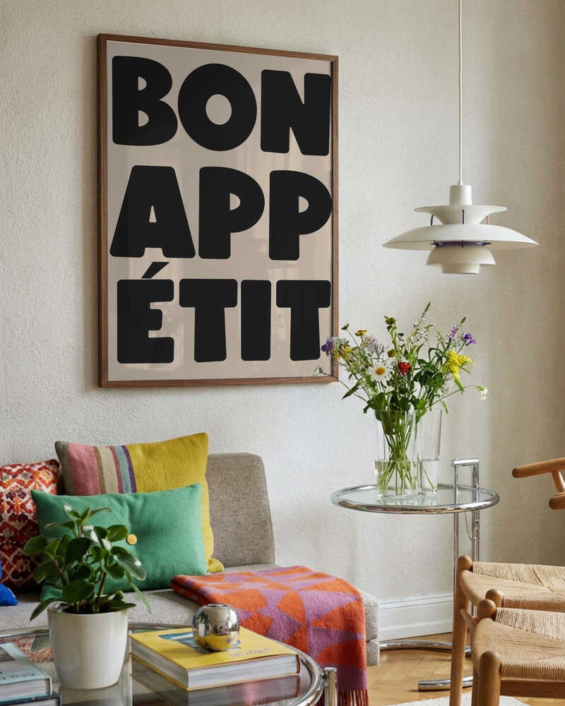 French Bon Appetit Typography