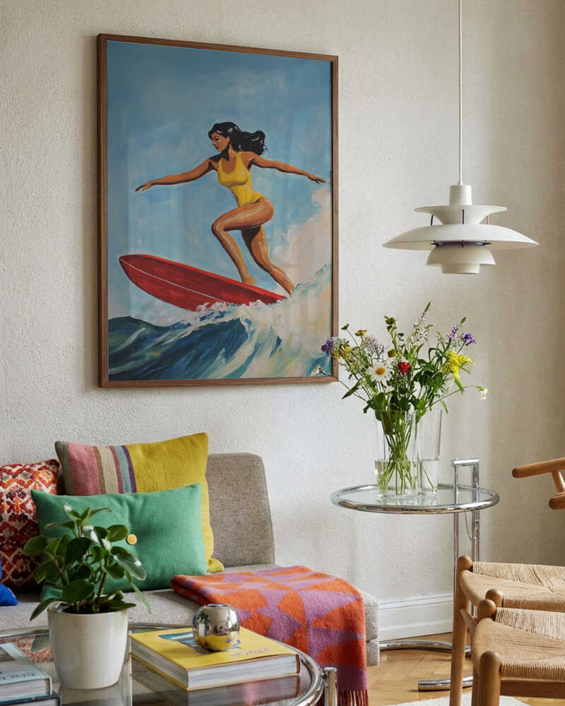 Retro Surfer Girl