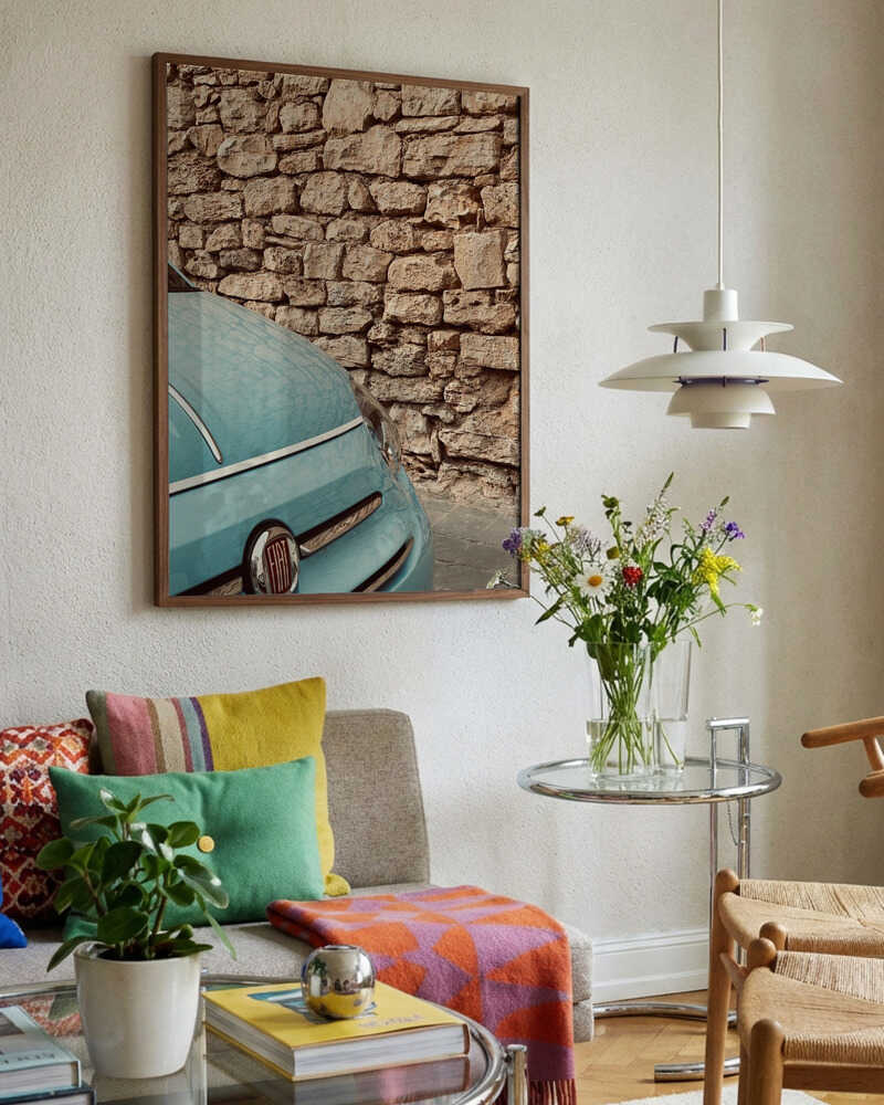 Classic Blue Car Wall