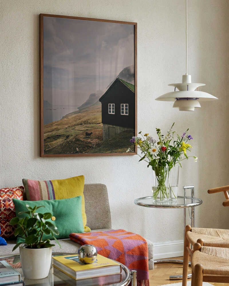 Fjordside Cabin and Sheep