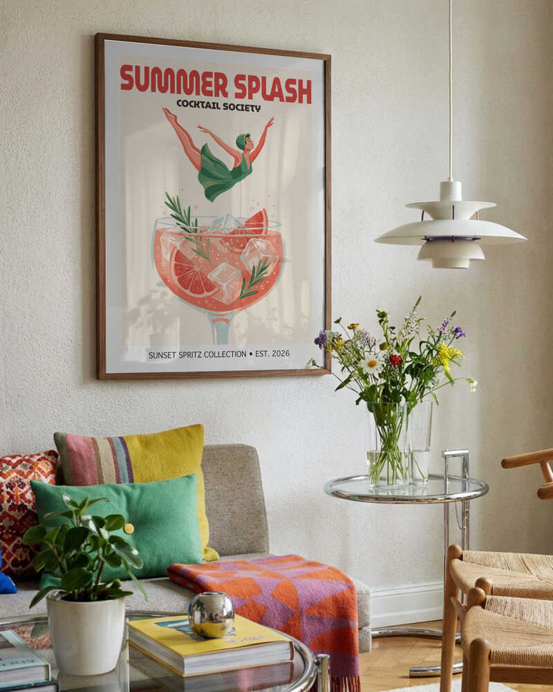 Retro Cocktail Splash