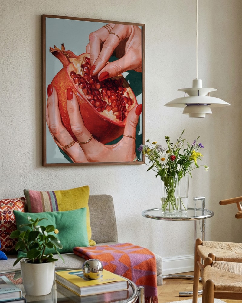 Red Pomegranate Hands
