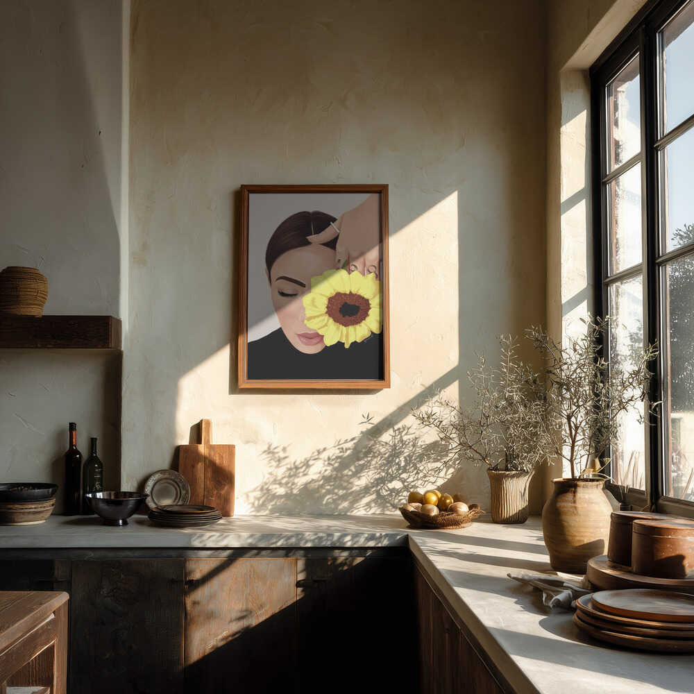 Serene Sunflower Portrait