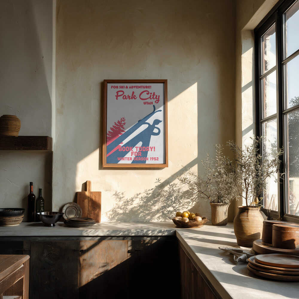 Park City – vintage skidaffisch