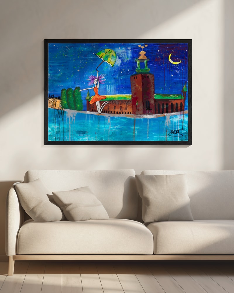 Whimsical Girl Stockholm Night