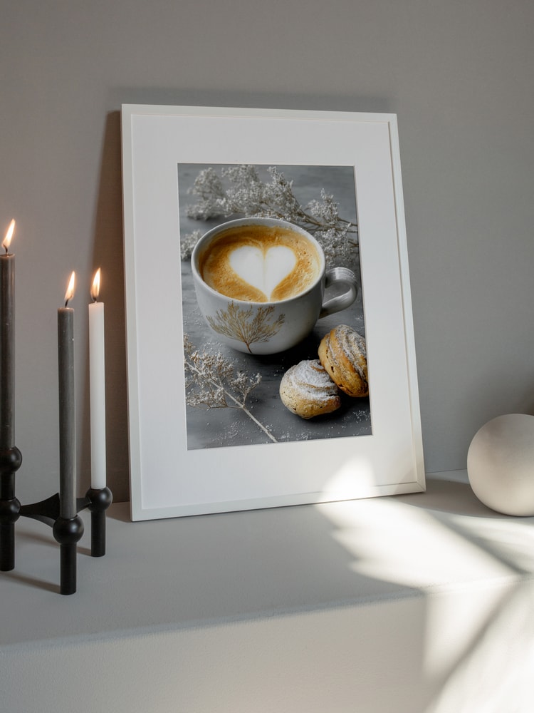 Warm Coffee Heart Breakfast