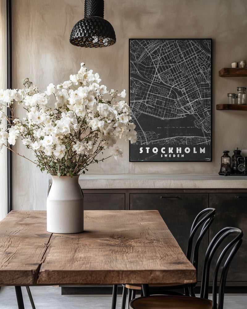Minimalist Stockholm Map