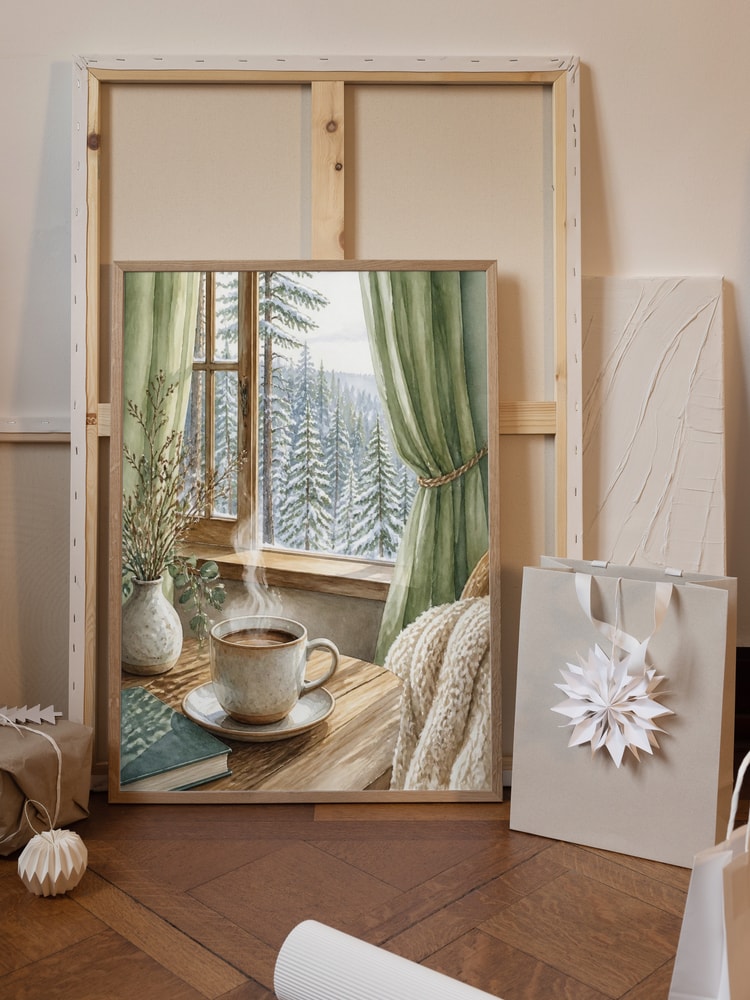 Cozy Winter Window View