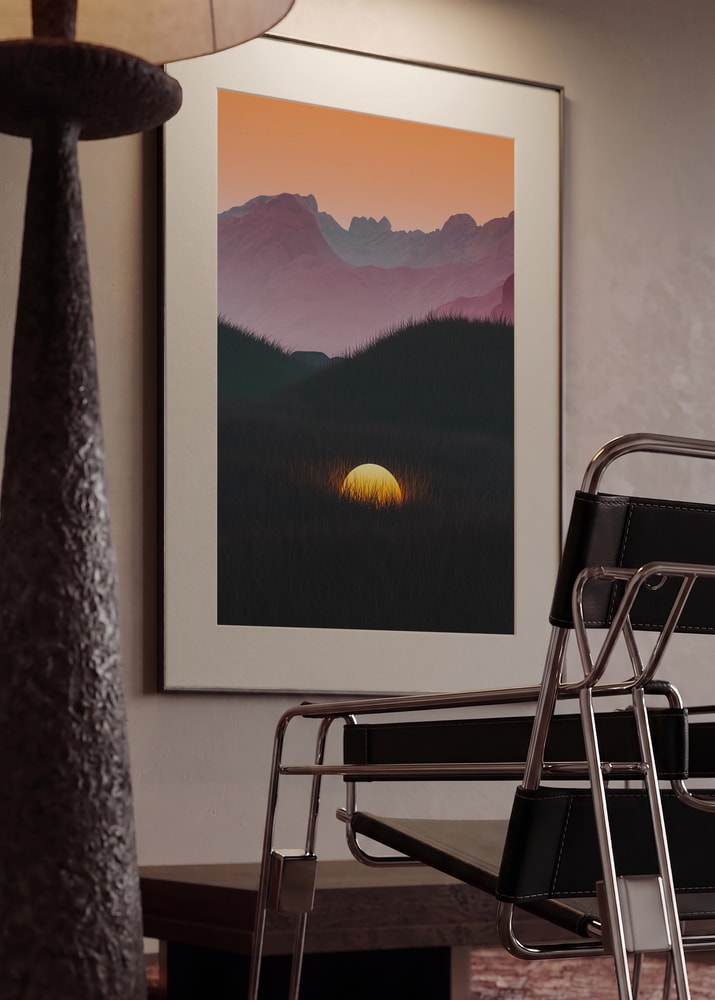 Golden Orb Landscape