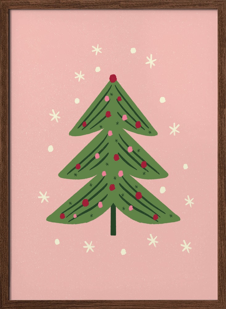 Whimsical Pink Christmas Tree