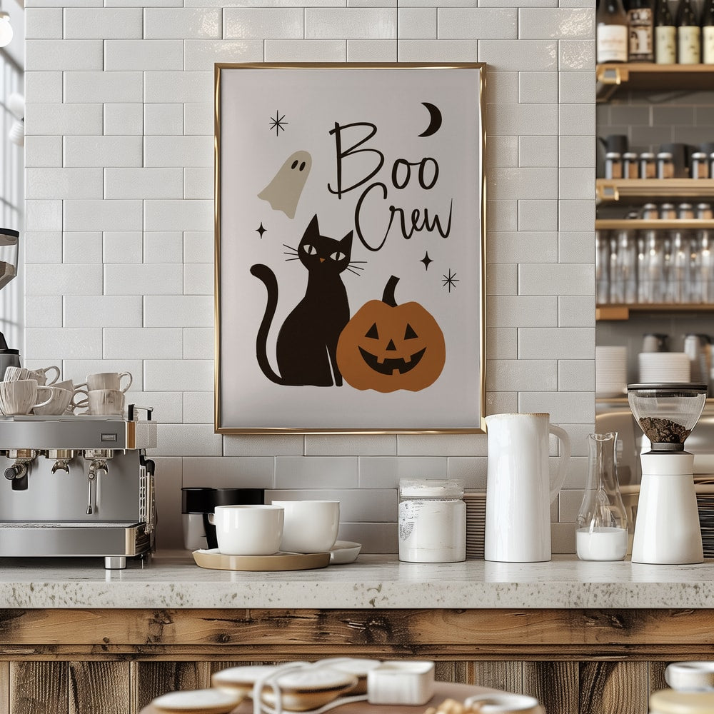 Boo Crew Halloween Cat
