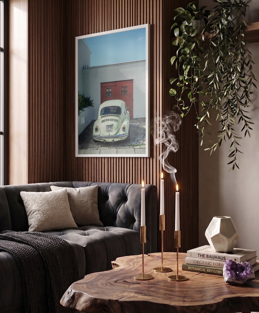 Vintage Beetle Red Door