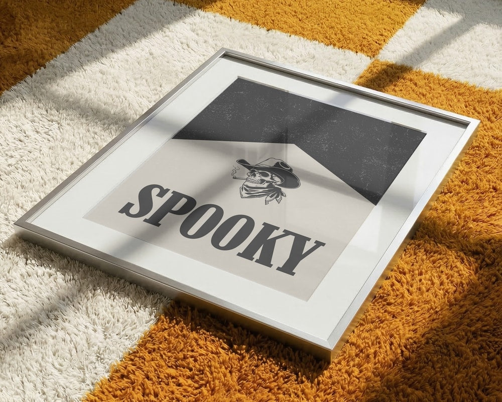 Spooky Cowboy Skull