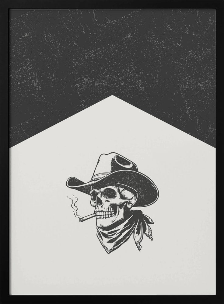 Smoking Cowboy Skull
