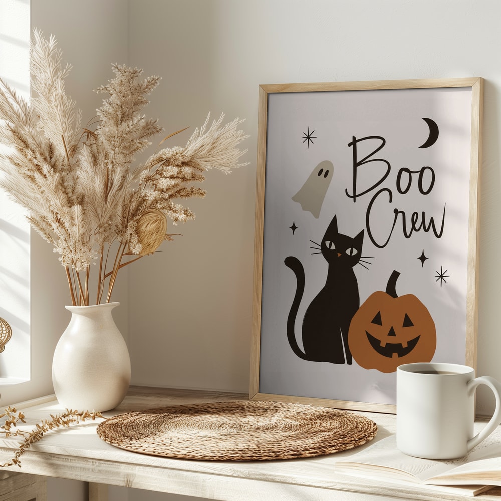 Boo Crew Halloween Cat