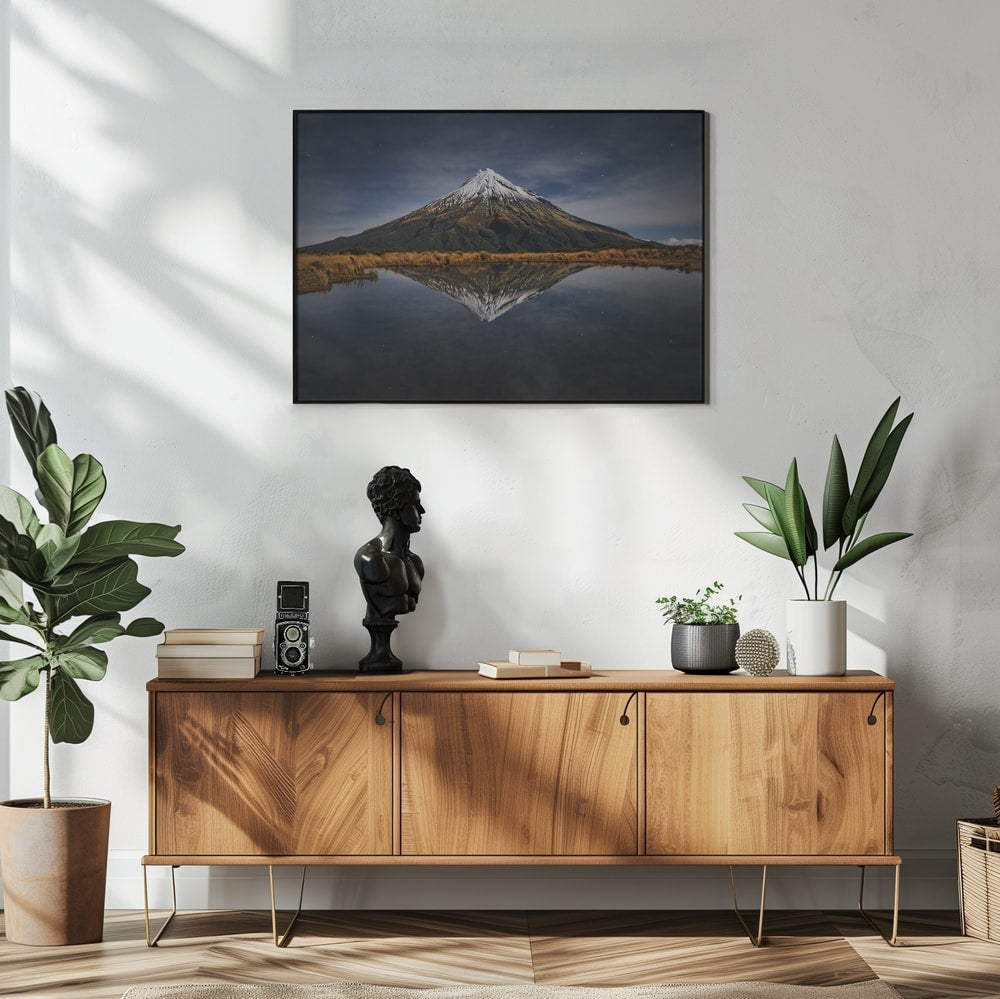 Starry Mountain Reflection
