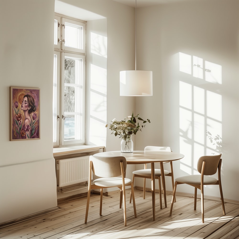 Serene Woman with Flowers