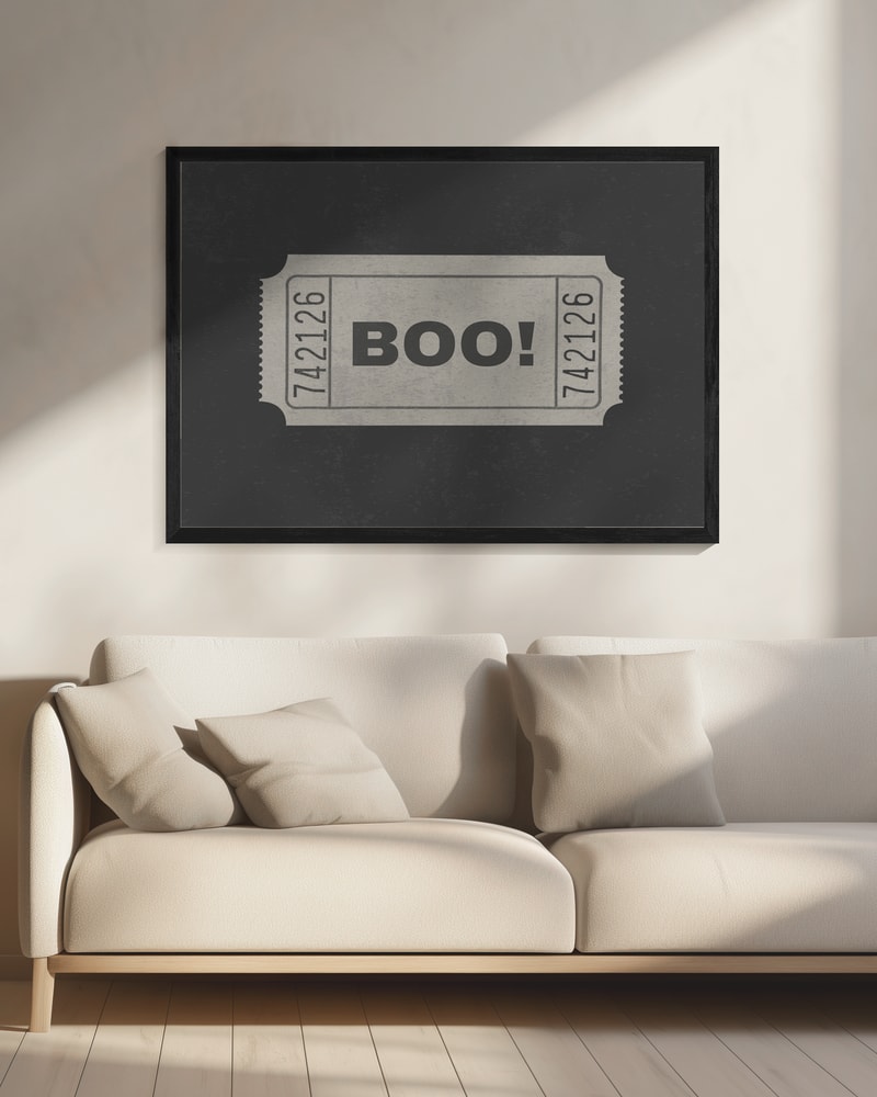 Boo Halloween Ticket