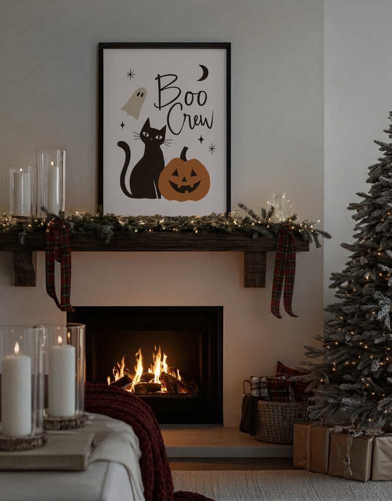 Boo Crew Halloween Cat