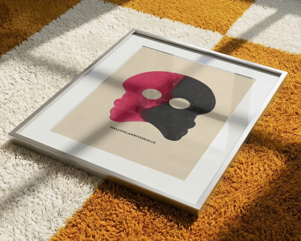 Pink Black Candy Skull