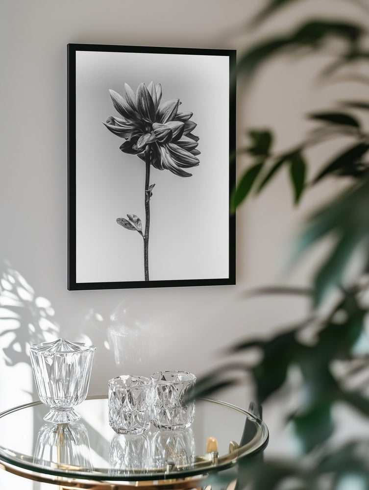 Elegant Monochrome Flower