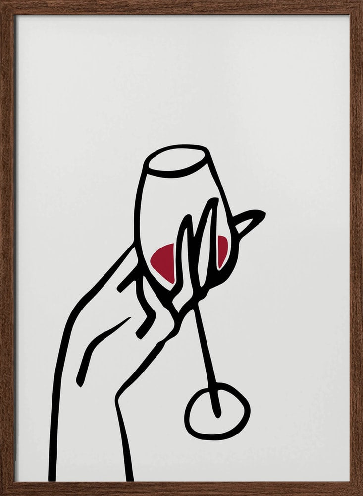 Hand Holding Red Wine