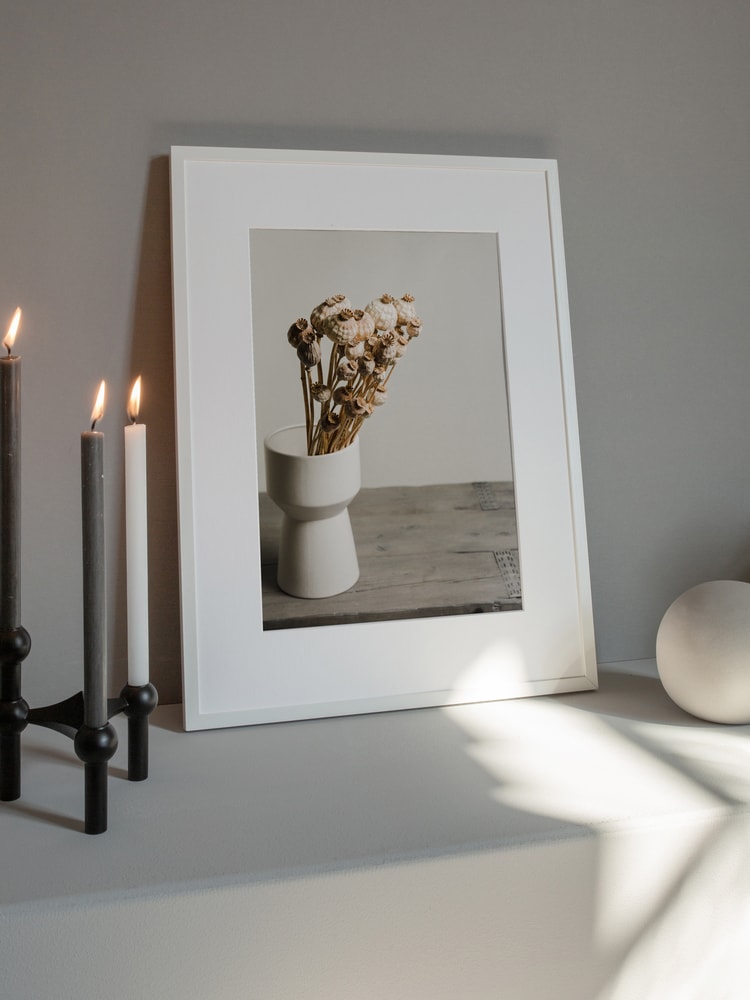 Natural Poppy Pods Vase