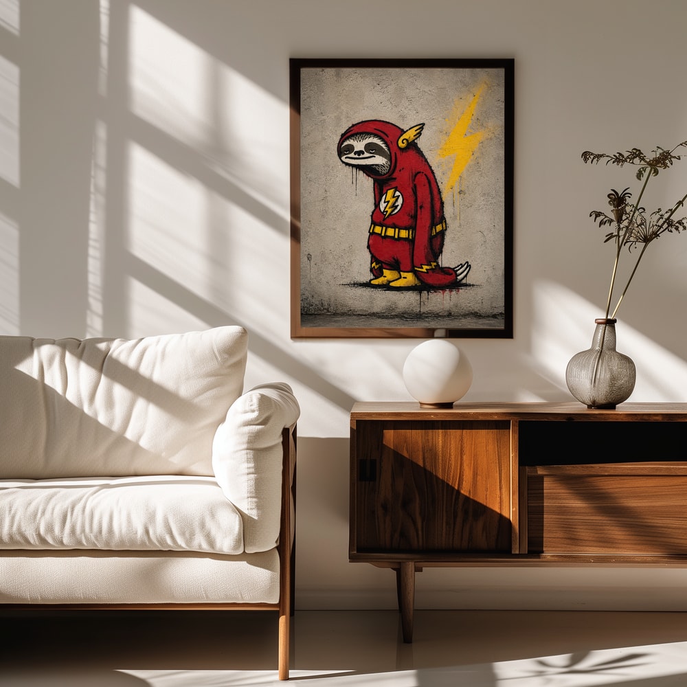 Tired Flash Sloth Graffiti