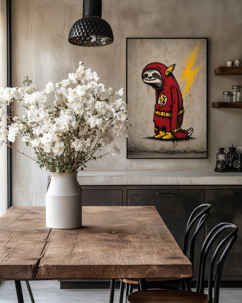 Tired Flash Sloth Graffiti