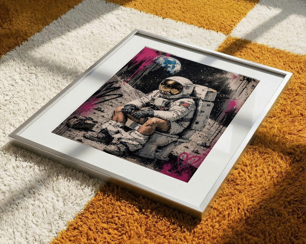 Astronaut on Toilet