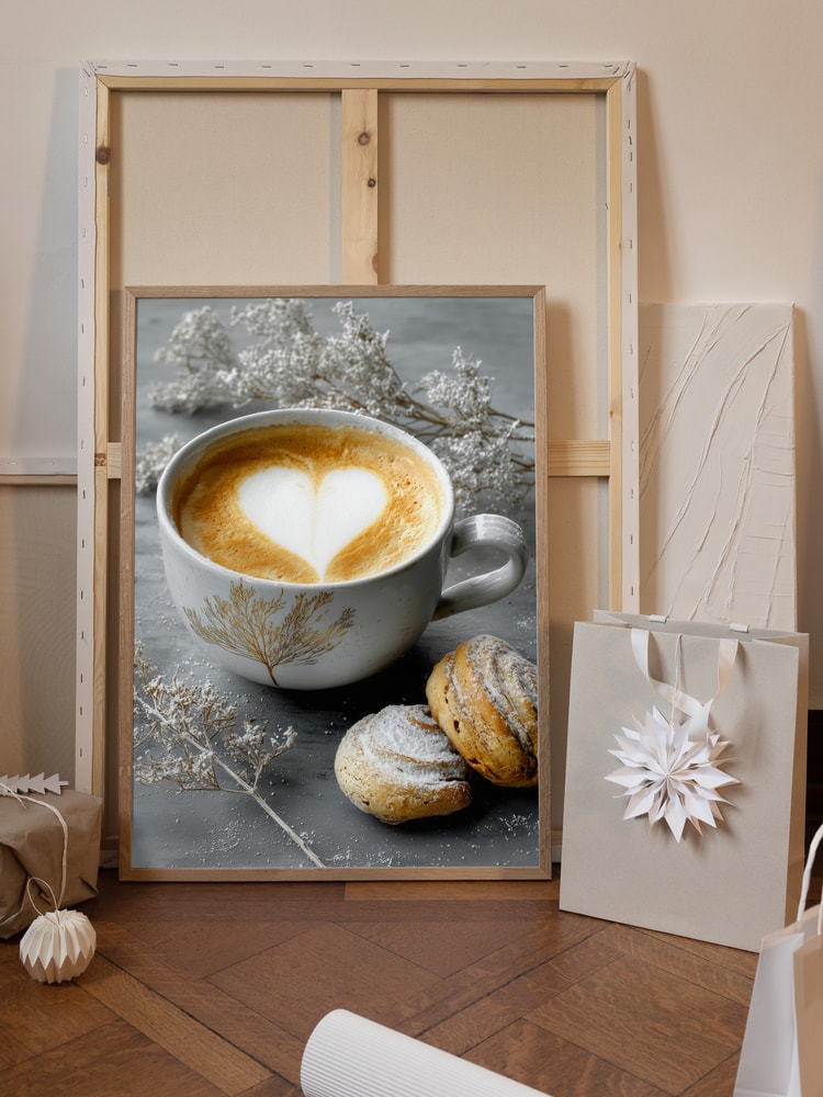 Warm Coffee Heart Breakfast