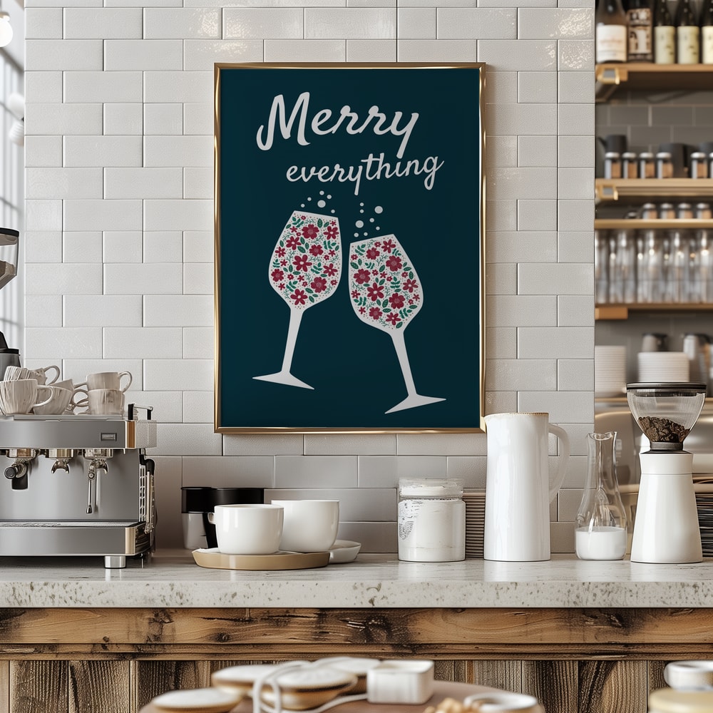 Merry Everything Floral Toast