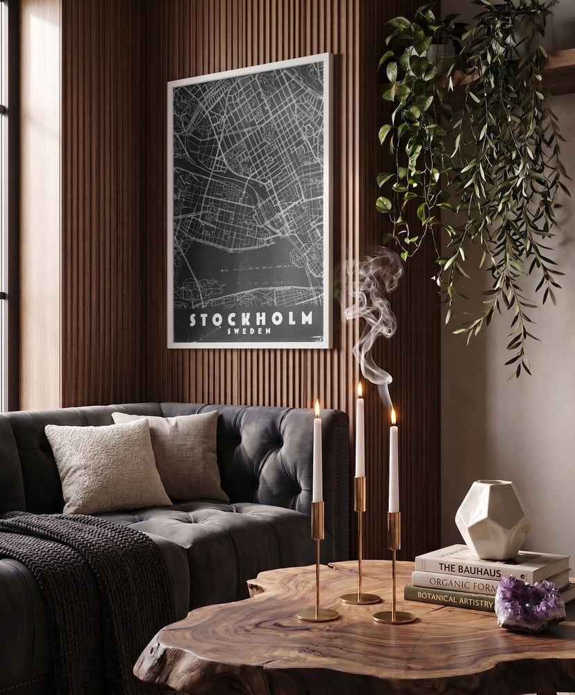 Minimalist Stockholm Map