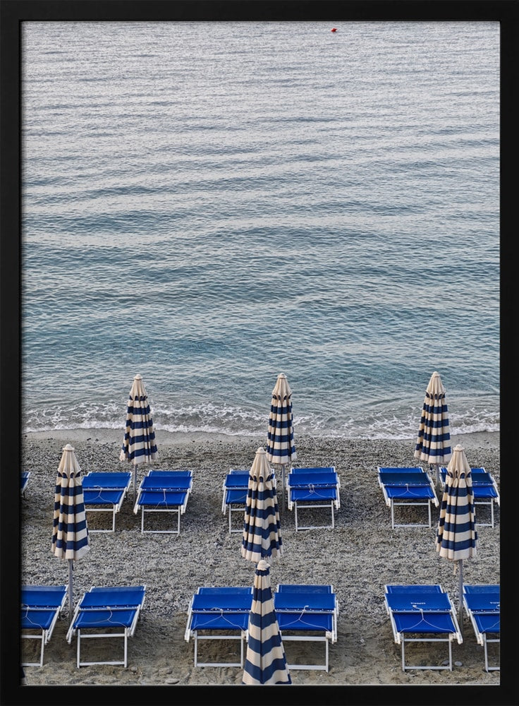 Blue Beach Umbrellas