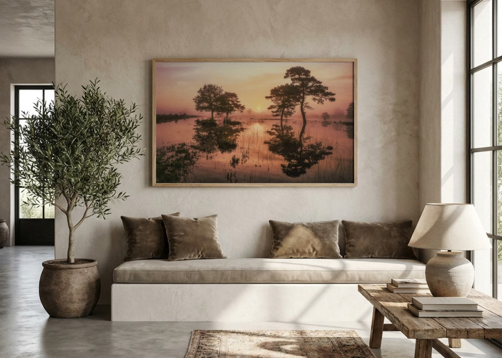 Misty Morning Reflections