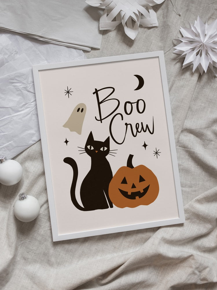 Boo Crew Halloween Cat